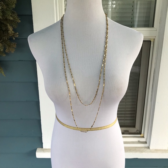 Jewelry - VINTAGE🚨Long Goldtn Chain Necklace